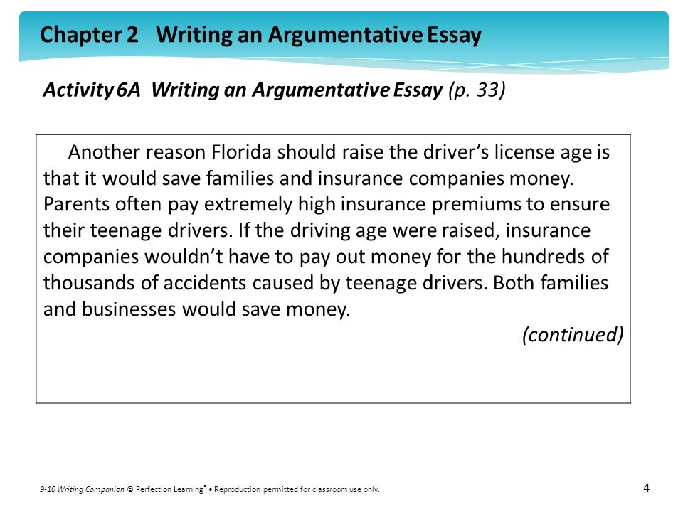 Raise the driving age essay
